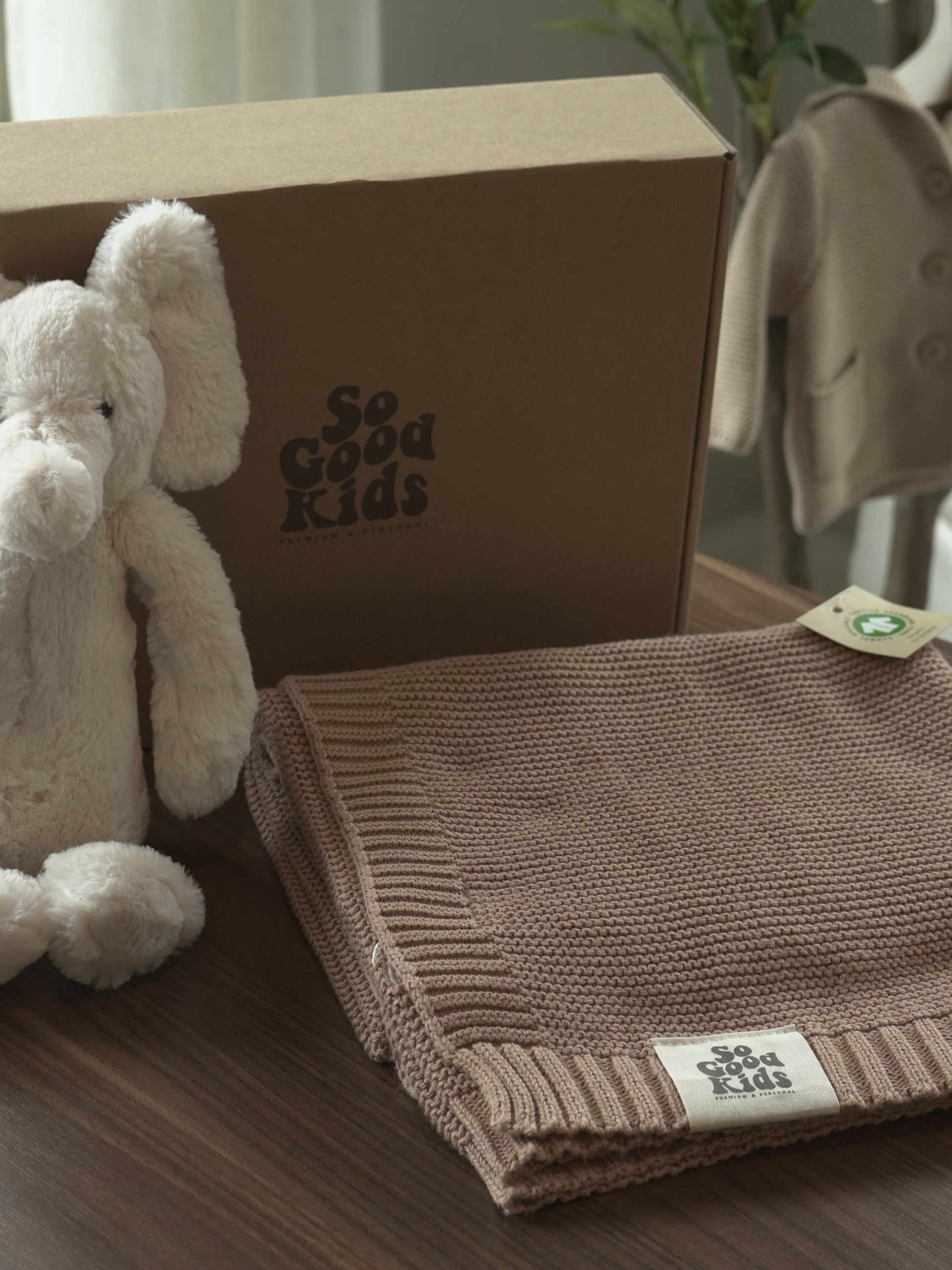 Organic Cotton Knit Baby Blanket
