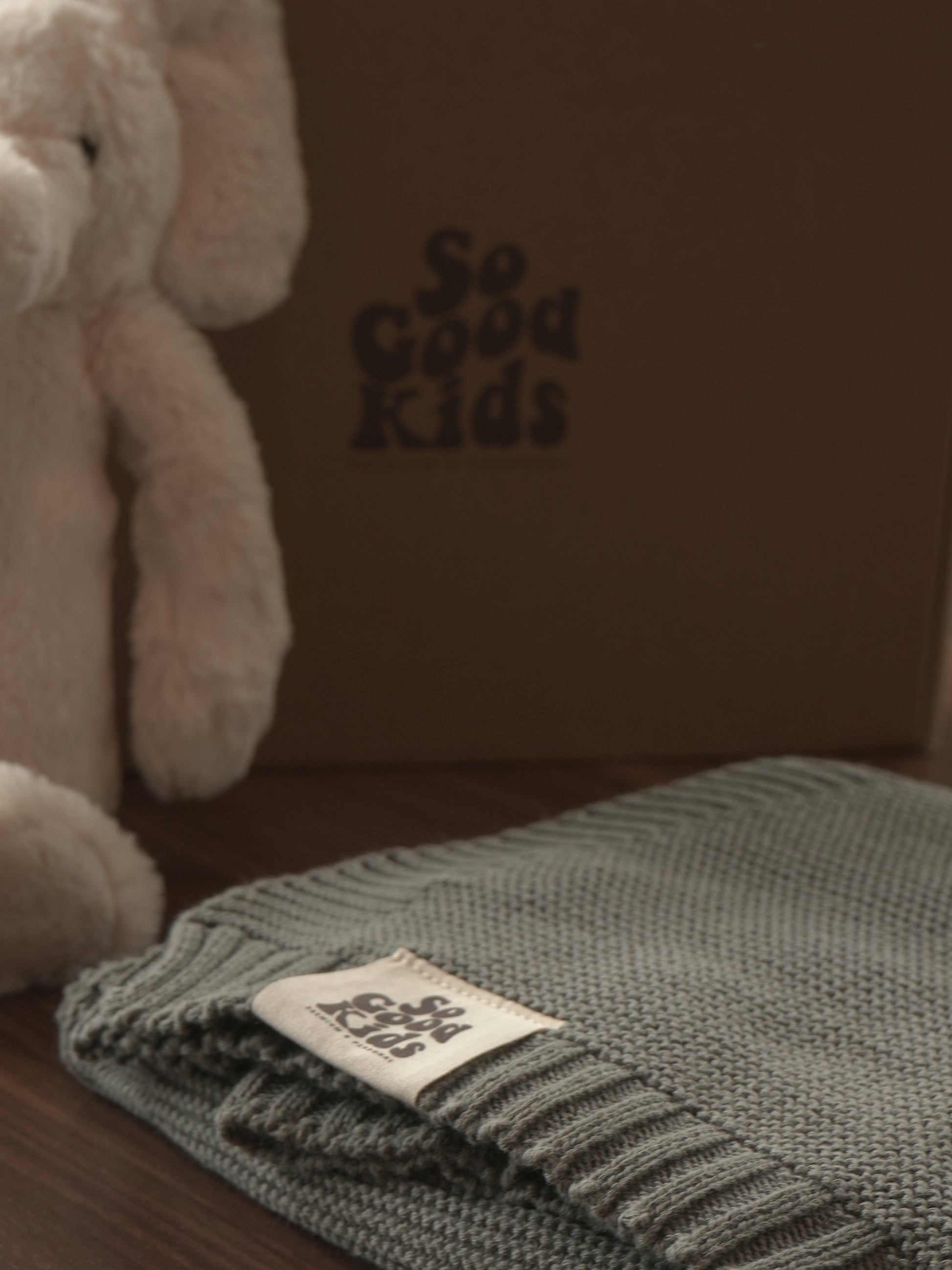 Organic Cotton Knit Baby Blanket