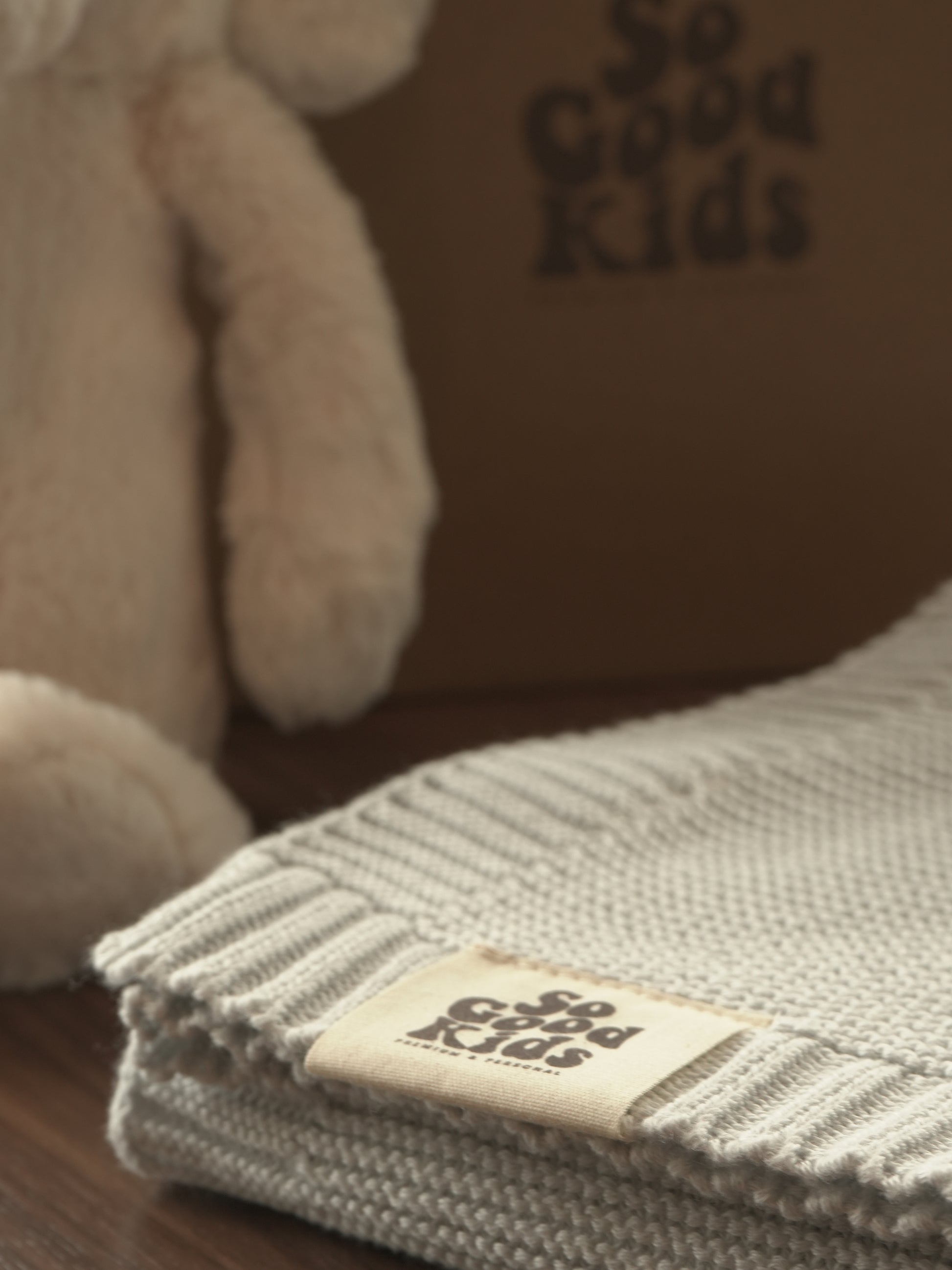 Organic Cotton Knit Baby Blanket