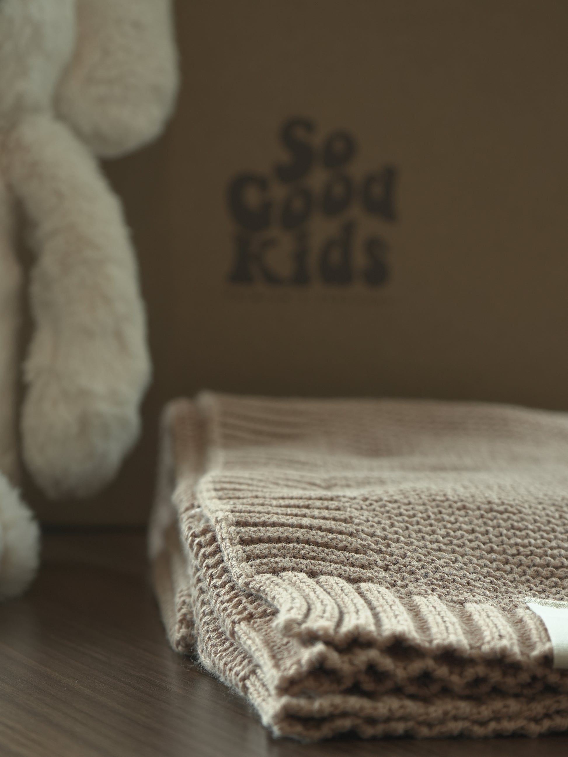 Organic Cotton Knit Baby Blanket