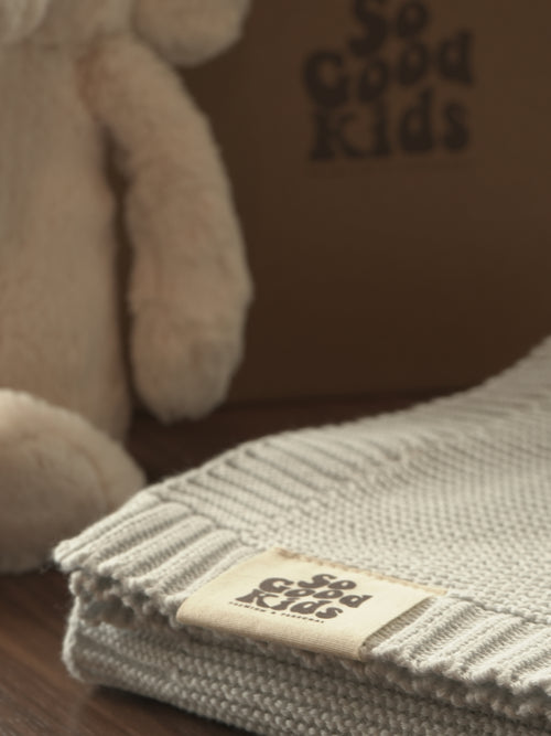 Organic Cotton Knit Baby Blanket