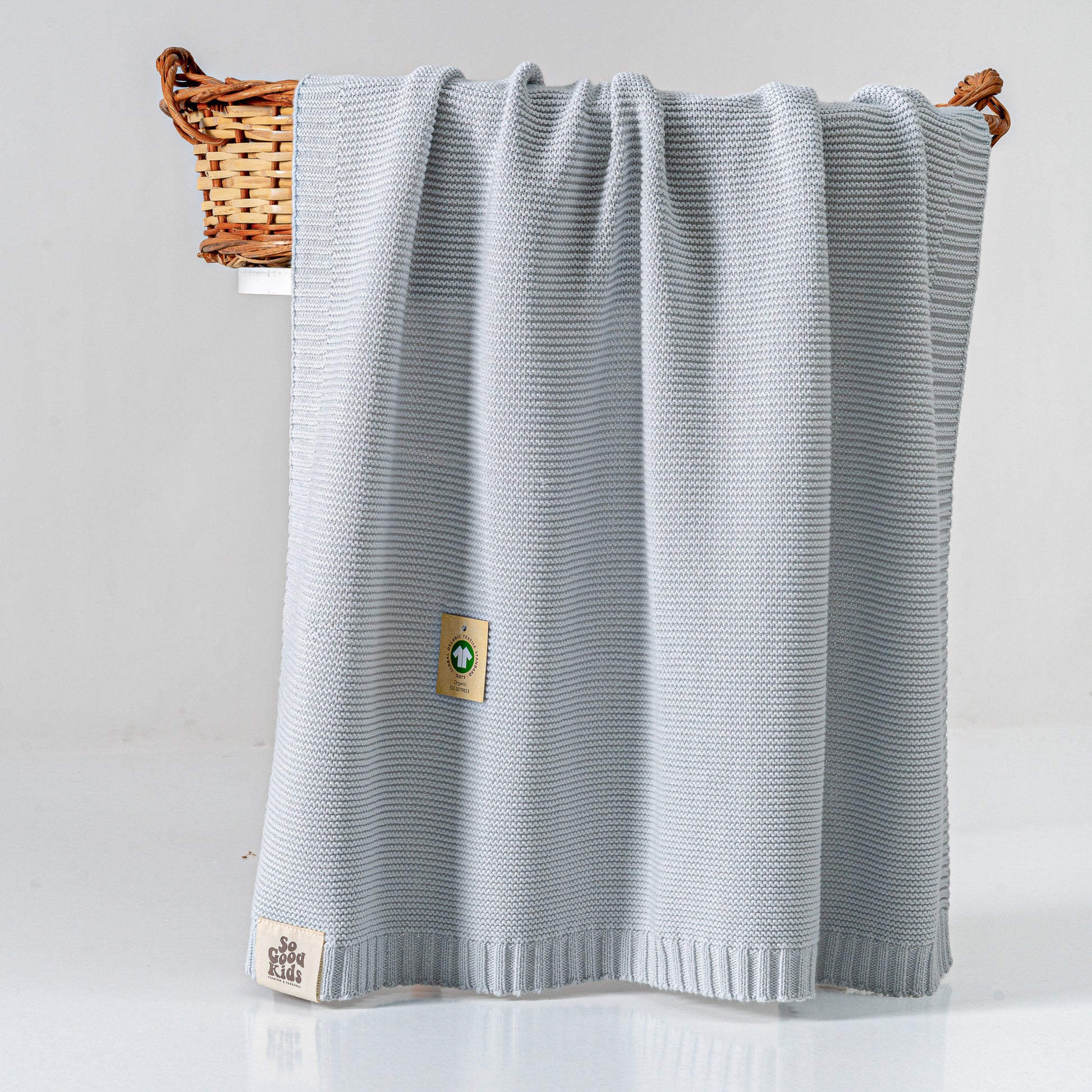 Organic Cotton Knit Baby Blanket