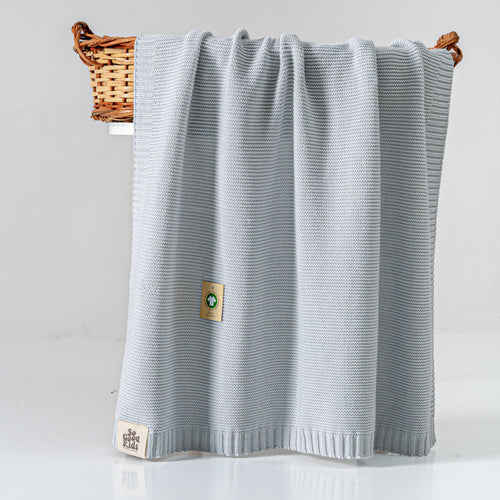Organic Cotton Knit Baby Blanket