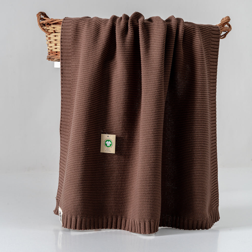 Organic Cotton Knit Baby Blanket