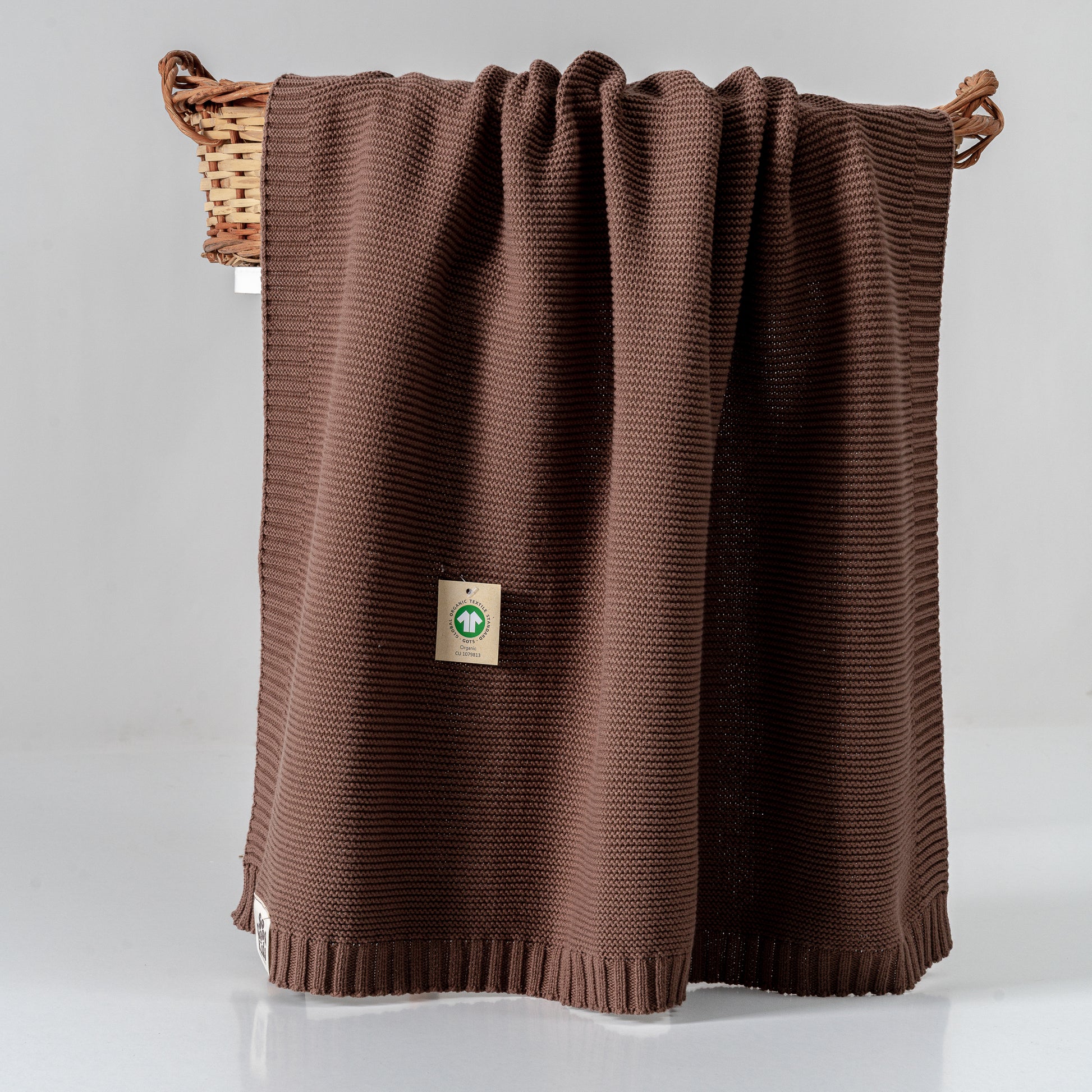 Organic Cotton Knit Baby Blanket
