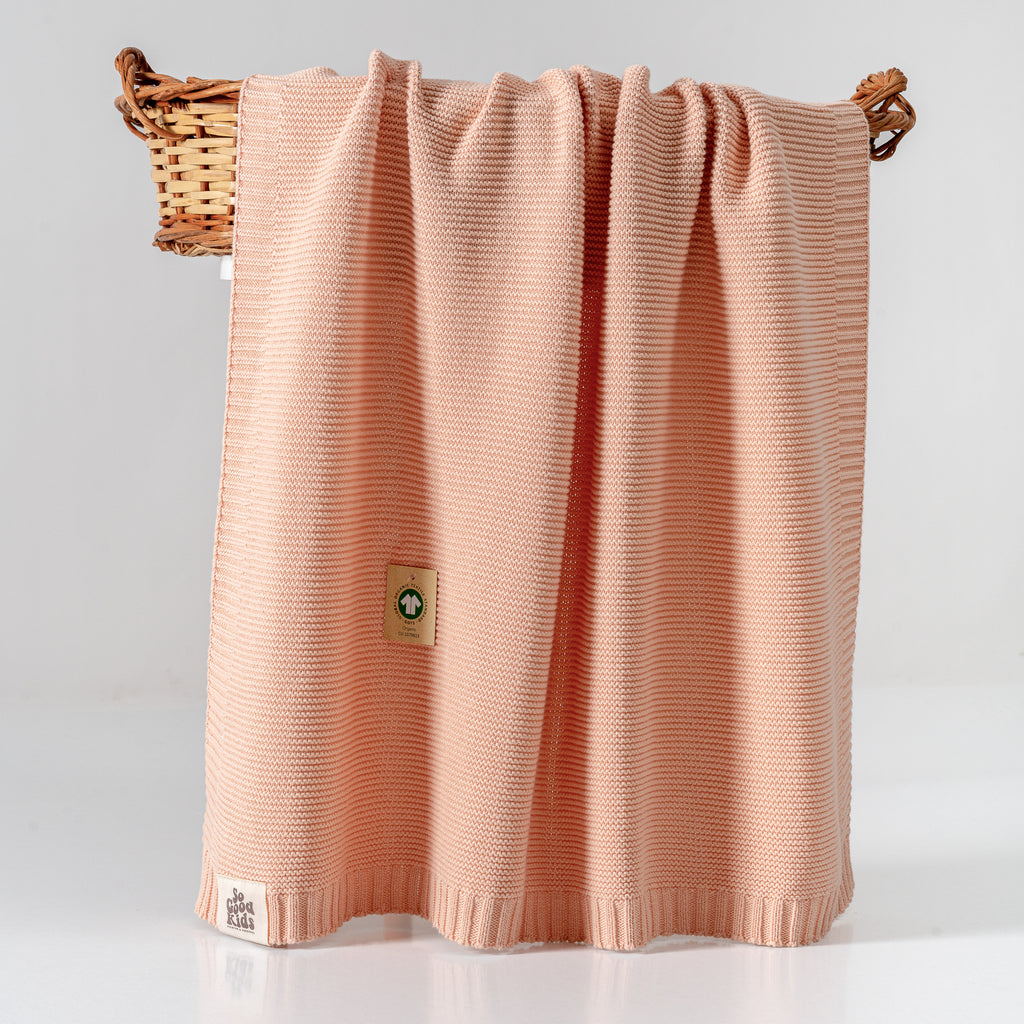 Organic Cotton Knit Baby Blanket