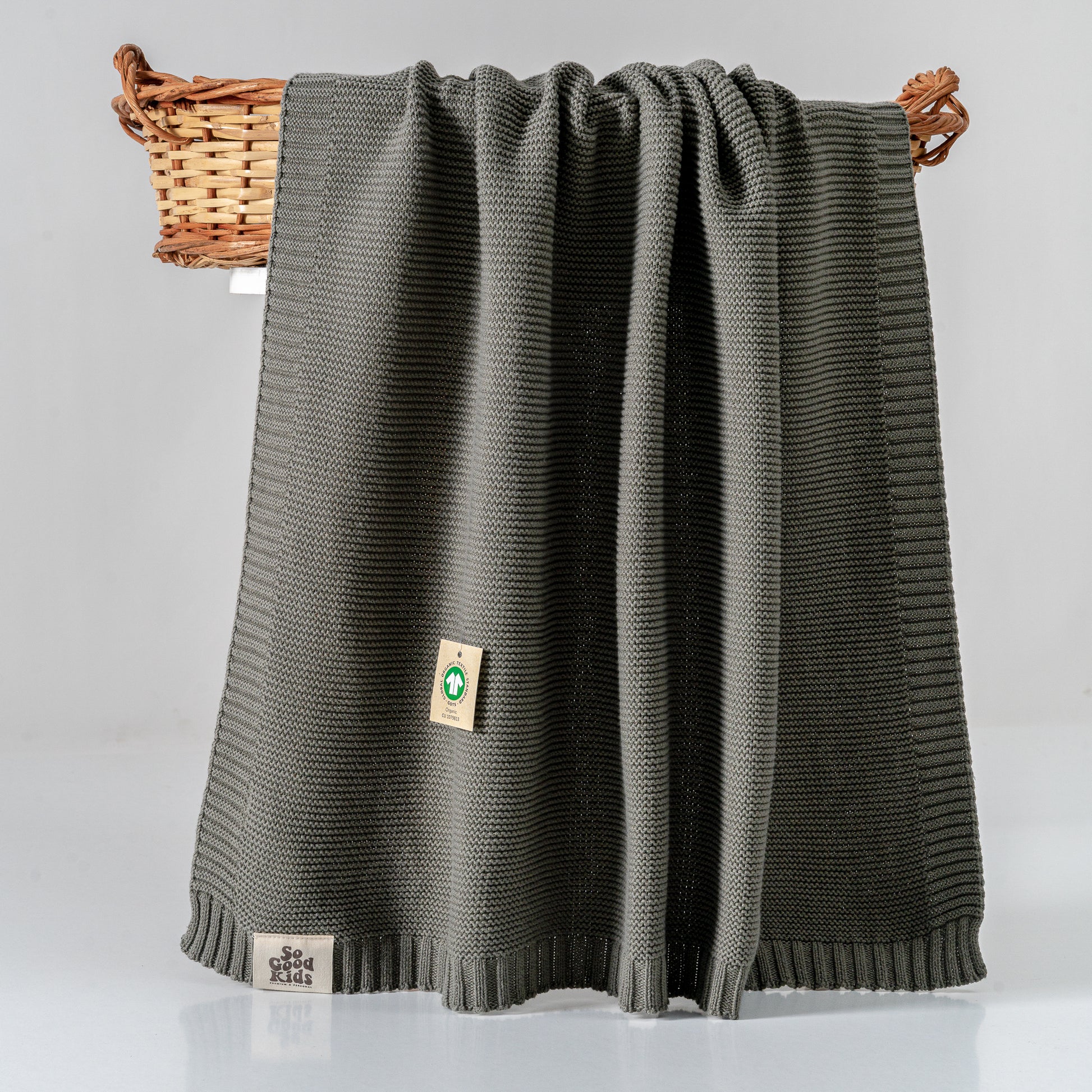 Organic Cotton Knit Baby Blanket