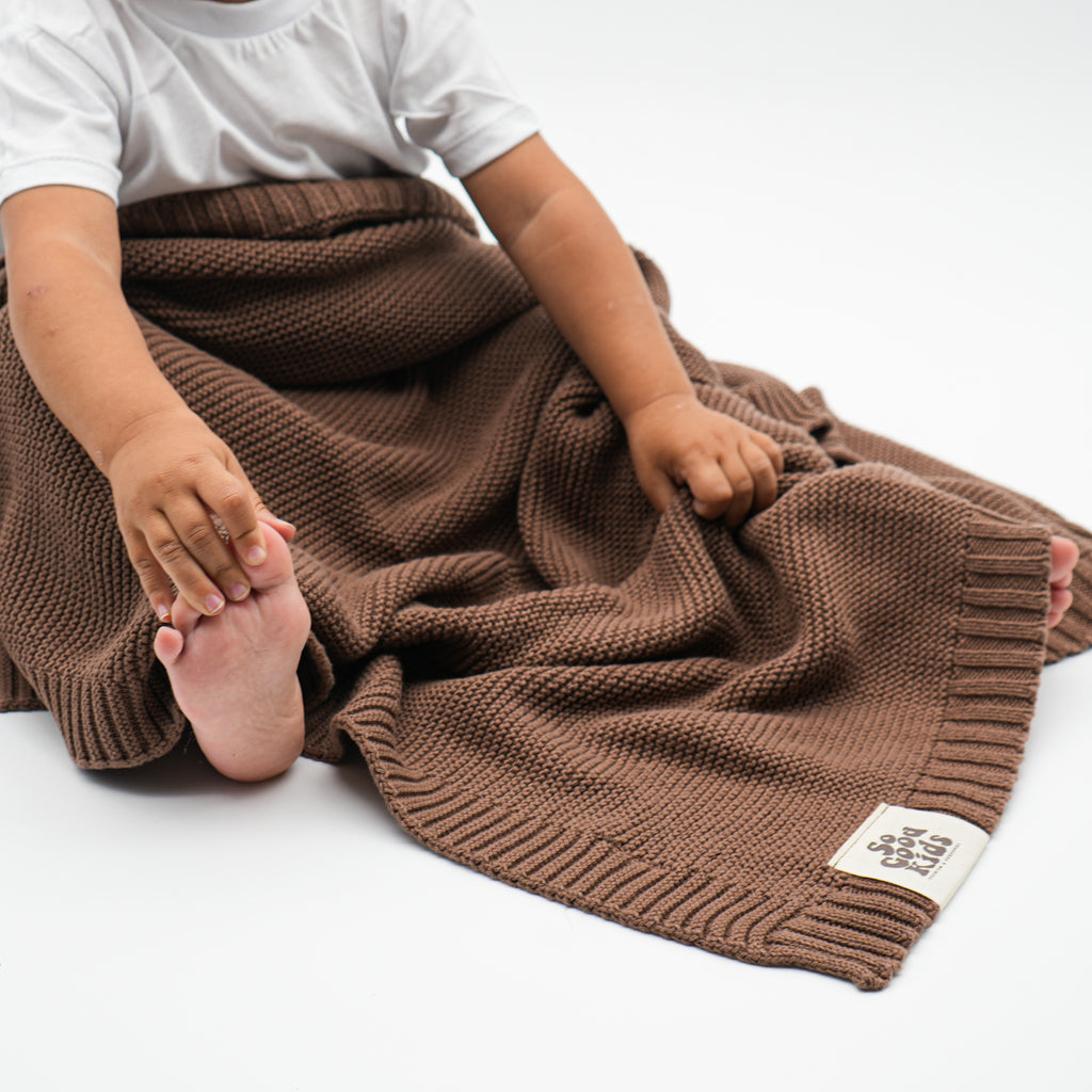Organic Cotton Knit Baby Blanket